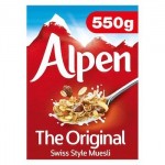 Alpen ORIGINAL Muesli 560g - Best Before:  27.02.24